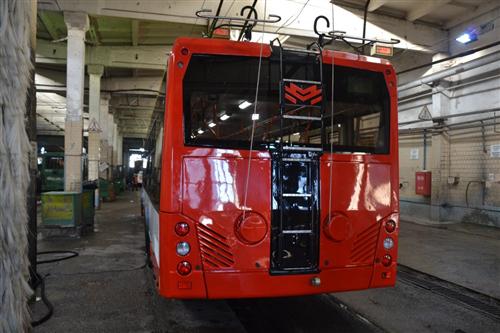 В Одессе презентовали первый белорусский троллейбус