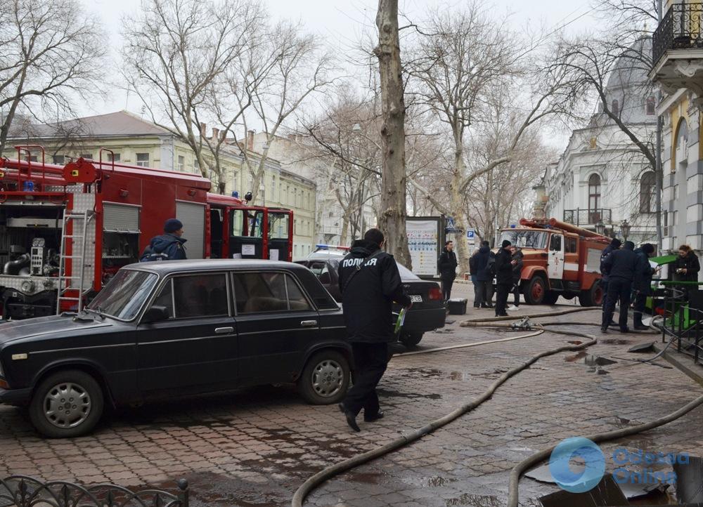 В центре Одессы горело кафе
