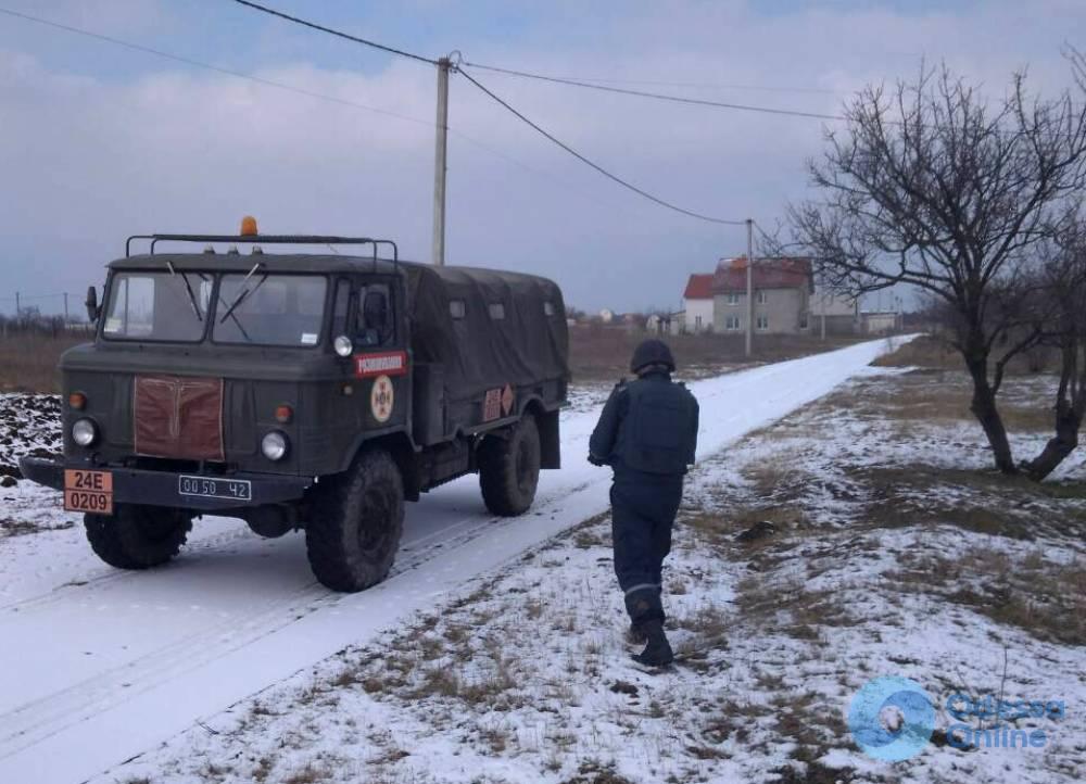 Одесская область: на окраине села нашли артснаряд