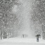 По Одессе и области усиливается снегопад