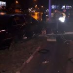 Пьяный водитель влетел в светофор на Среднефонтанской
