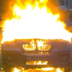 В Одессе сгорел BMW