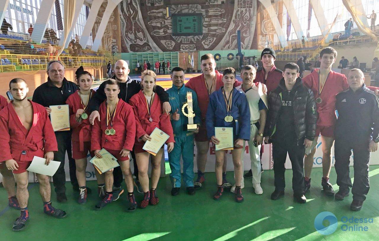 Одесситы завоевали шесть золотых медалей и главную награду Кубка Украины по самбо