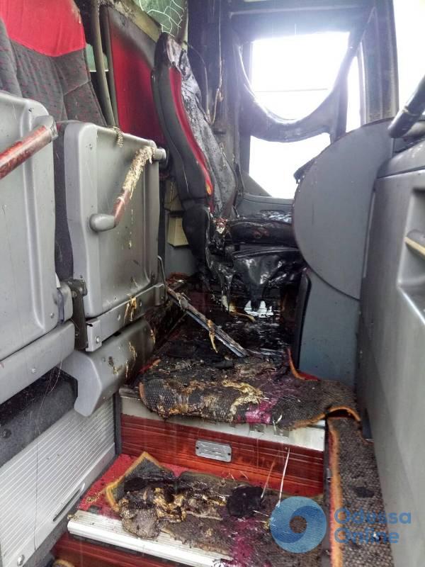 В Одесской области горел рейсовый автобус