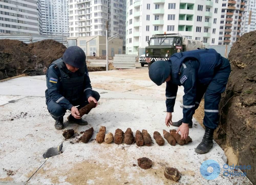 На одесской стройке нашли боеприпасы времен Второй мировой