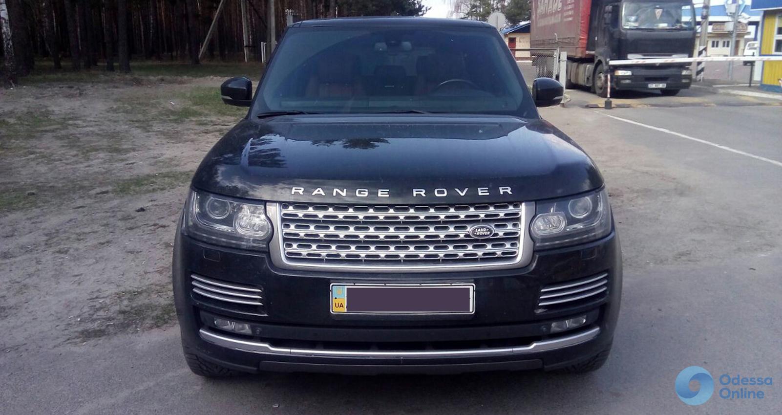 На границе задержали угнанный в Одессе Range Rover