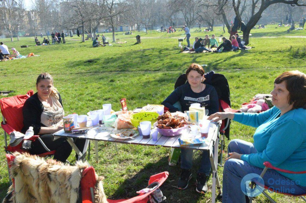 В зеленой зоне, на школьном дворе и даже на мусорнике — Одессу заполонили любители пикников