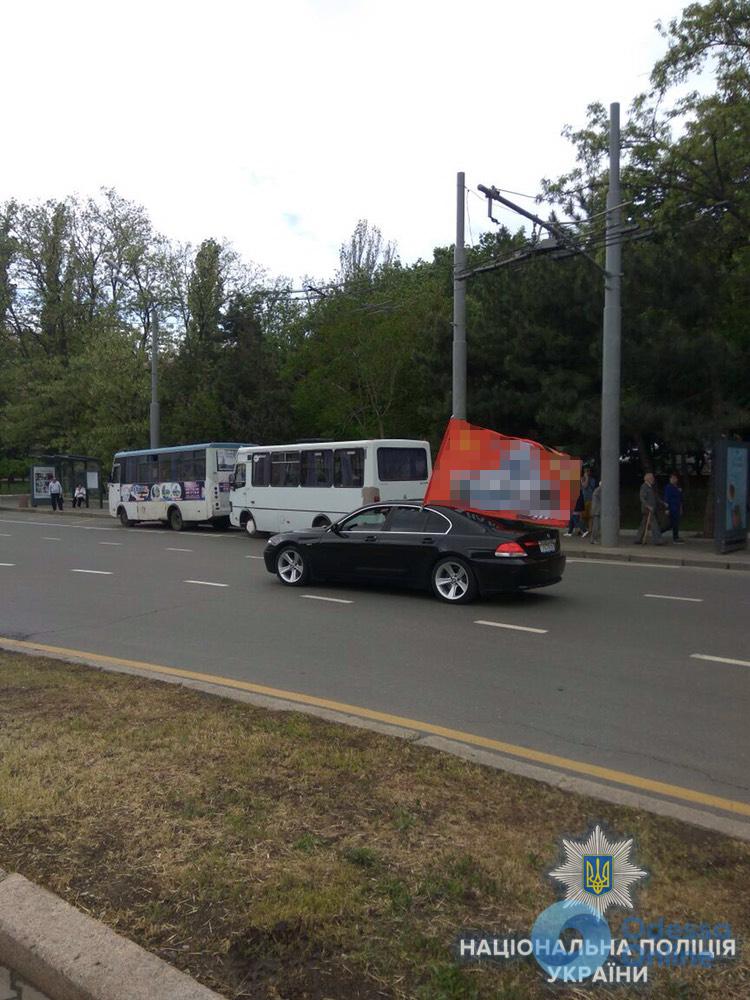 Одесса: полиция гонялась за BMW с красным флагом