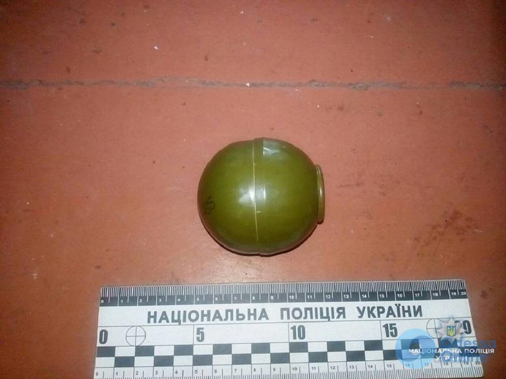 У жителя Одесской области дома нашли боевую гранату