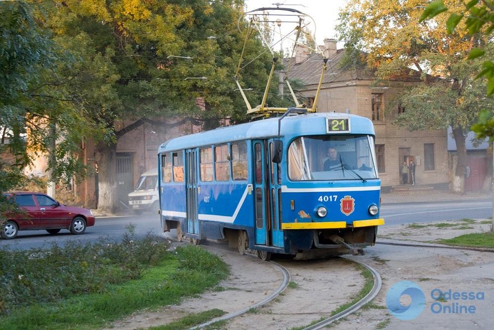 В Одессе временно не работает один из трамвайных маршрутов (обновлено)