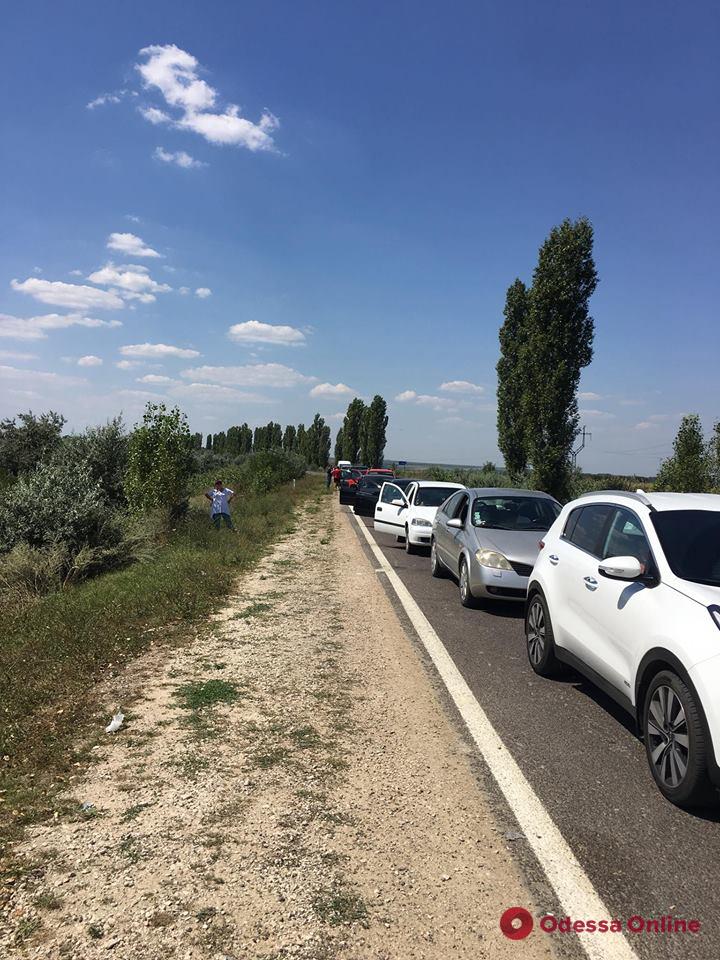 На украинско-молдавской границе километровые пробки (фото)