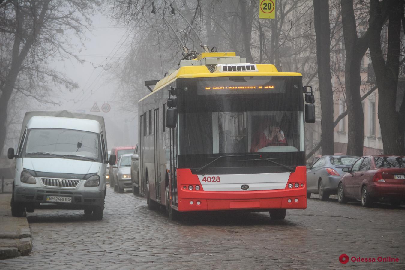 В Одессе с вечера не будут ходить некоторые троллейбусы