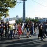 Вырубка деревьев: одесситы перекрыли площадь 10 Апреля (фото, обновлено)