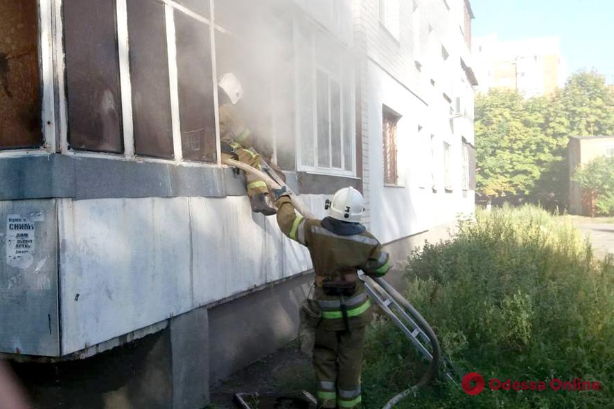 В Одессе в Суворовском районе при пожаре пострадал мальчик