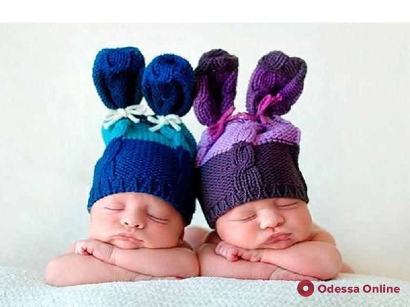 На минувшей неделе в Одессе родились пять пар близнецов
