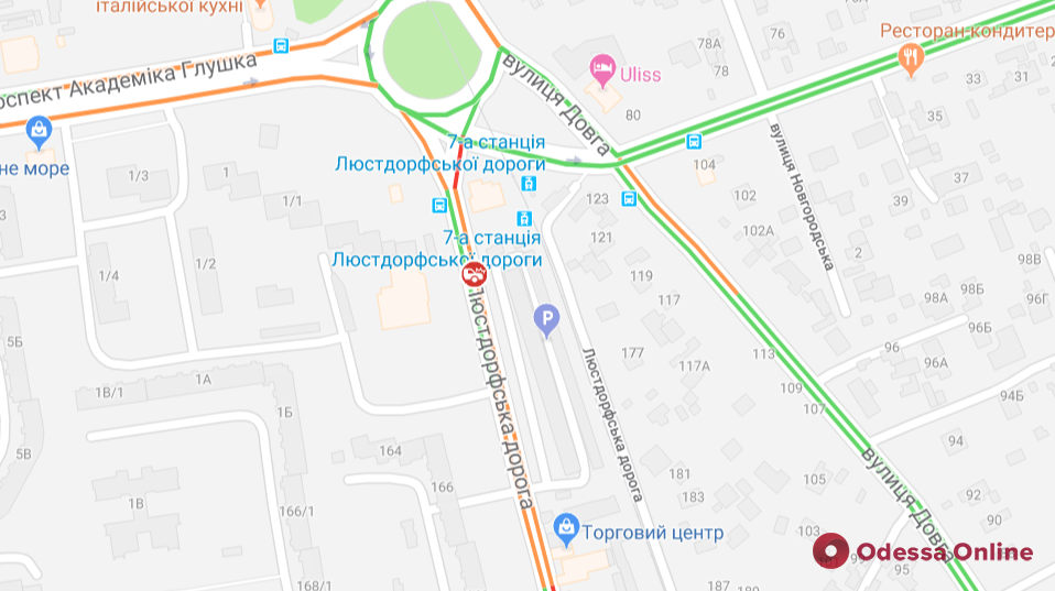 Дорожная обстановка в Одессе: Таирова в пробках и «соседние» ДТП