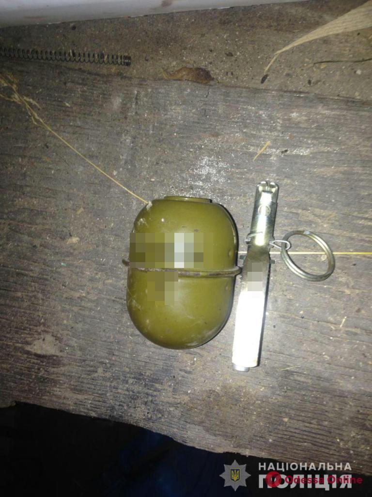 Одесская область: бывший военный хранил гранату в качестве сувенира