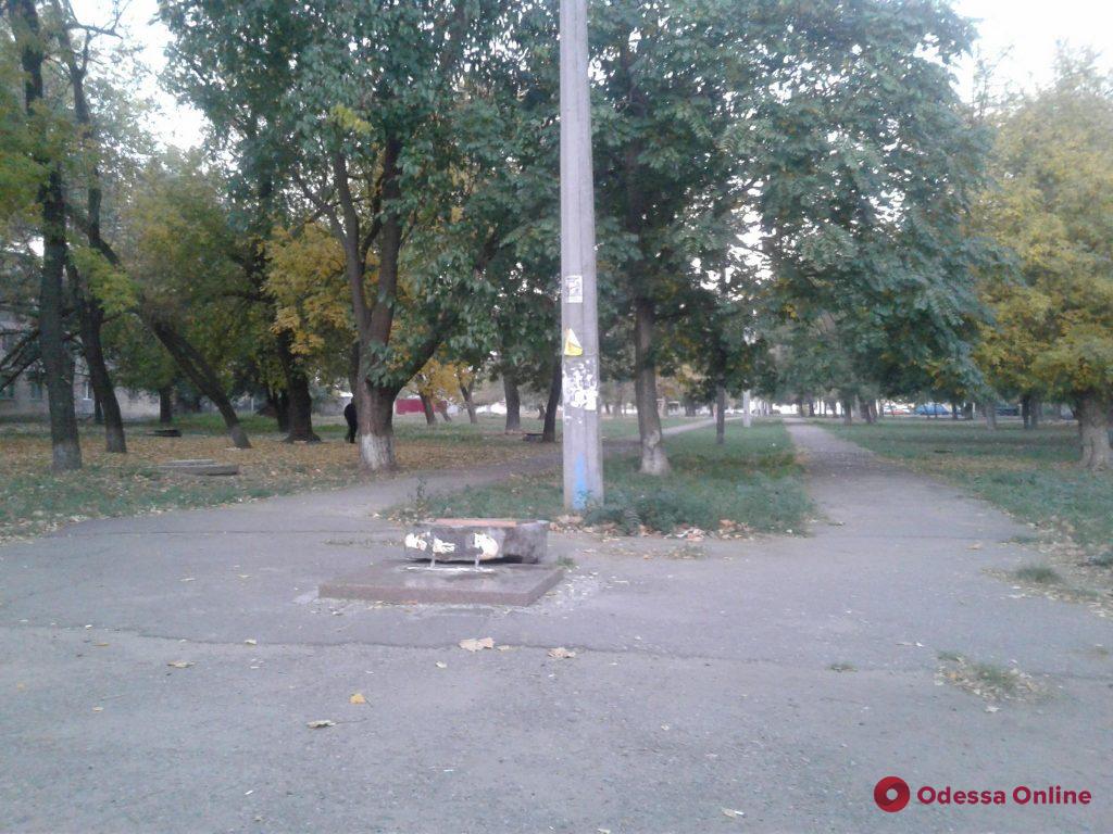 В Одессе неизвестные повалили закладной камень парка «Азербайджан»