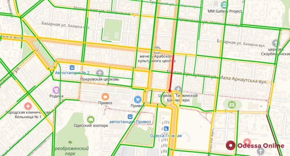 Дорожная обстановка в Одессе: пробки на Черемушках и Таирова