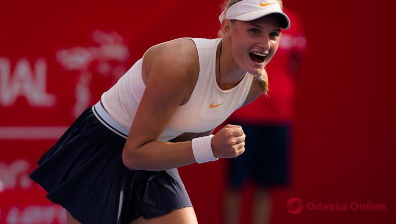 Юная одесская теннисистка побила свой очередной рекорд