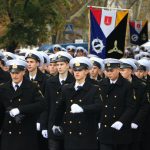 По Одессе маршировали курсанты мореходного колледжа технического флота (фото, видео)