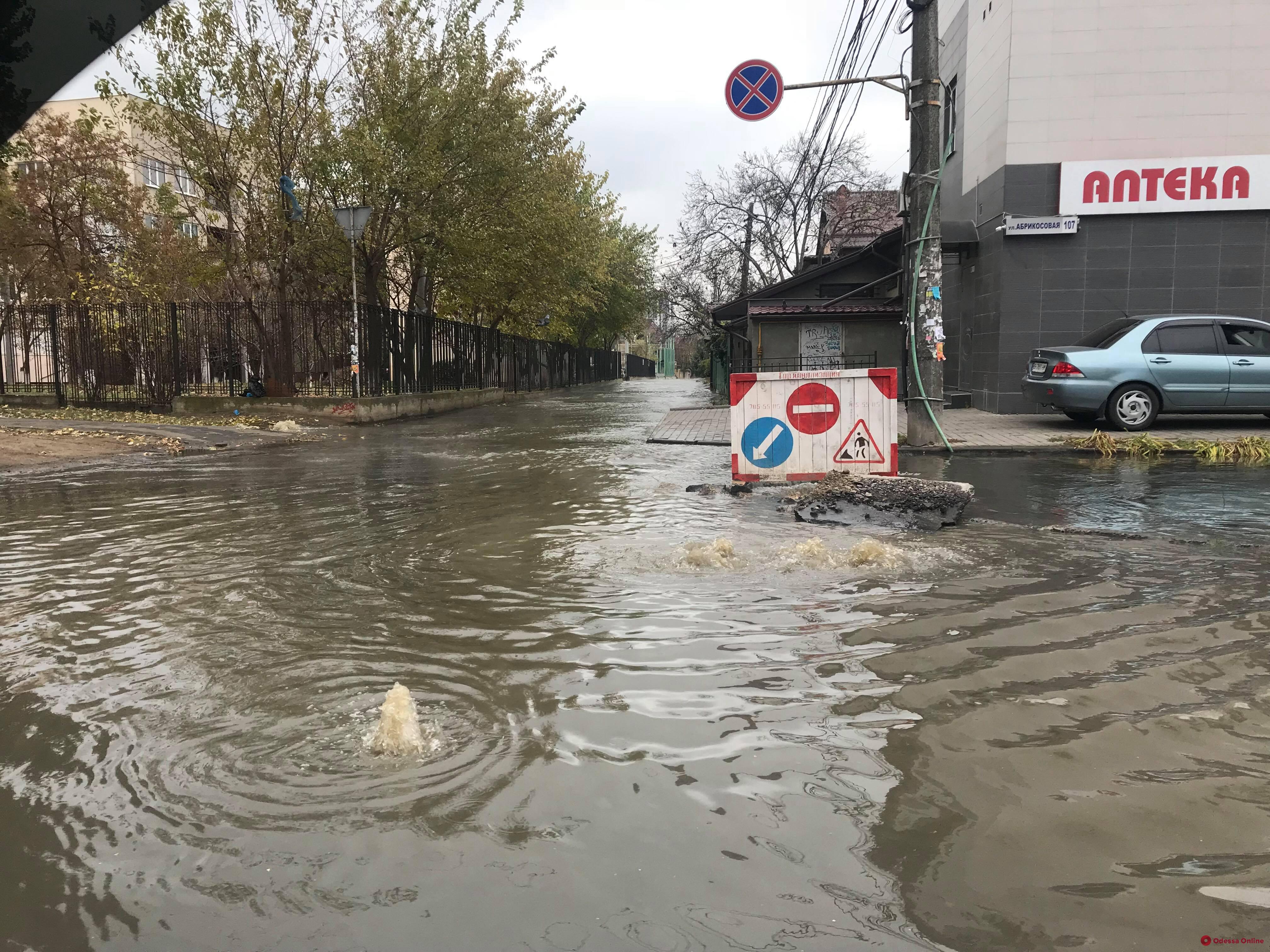 Прорыв канализации: на Львовской залило проезжую часть