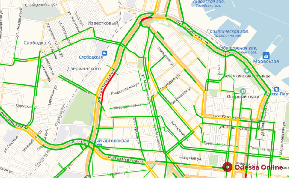 Дорожная обстановка в Одессе: проблемная Балковская