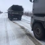 В Одесской области из-за гололеда грузовик слетел в кювет