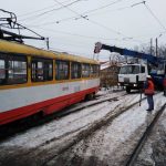 В Одессе трамвай сошел с рельсов