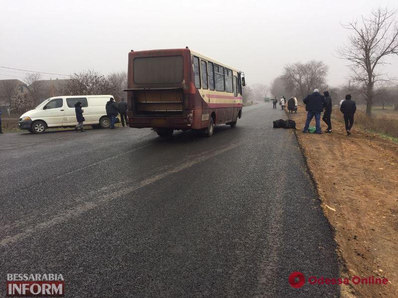 На трассе Одесса—Рени маршрутка врезалась в микроавтобус