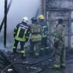 В Одессе почти полсотни пожарных тушили склад на бывшем заводе «Микрон»
