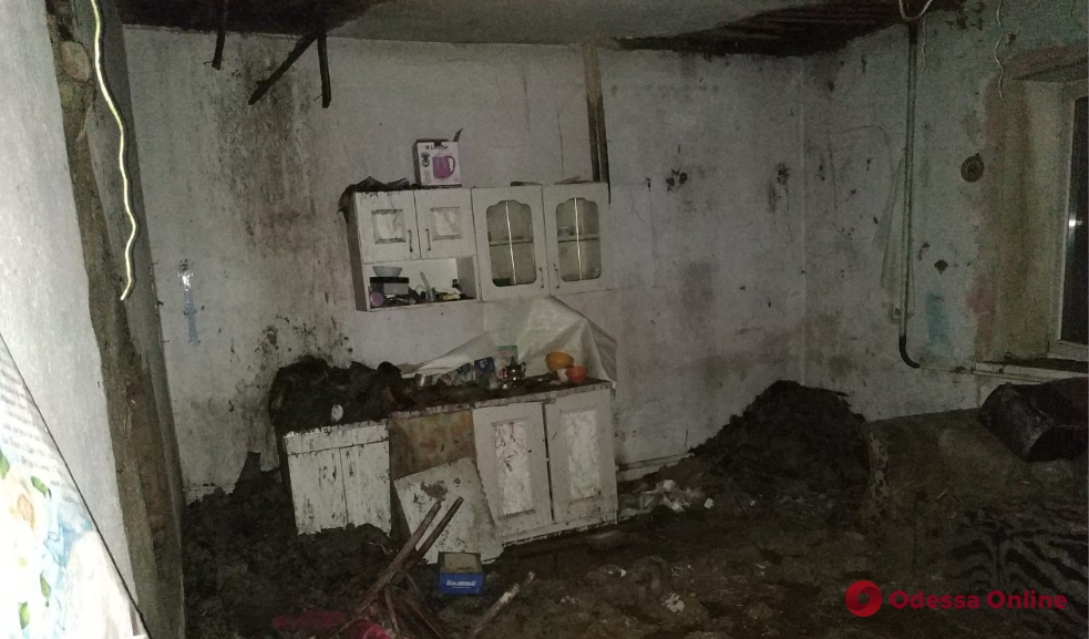 В Одесской области всю ночь тушили пожар в частном доме