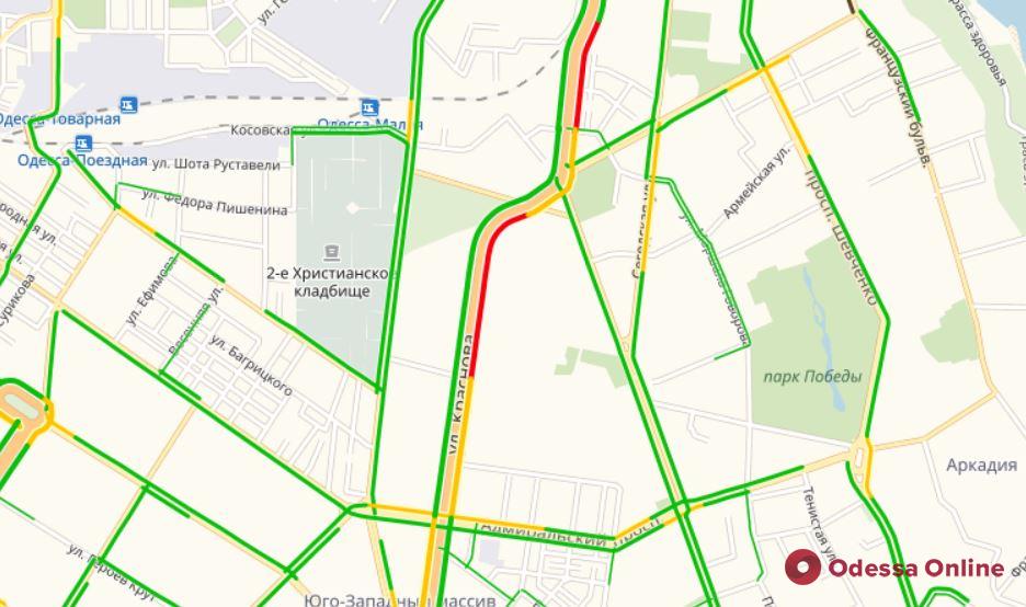 Одесские пробки: «стоит» Краснова