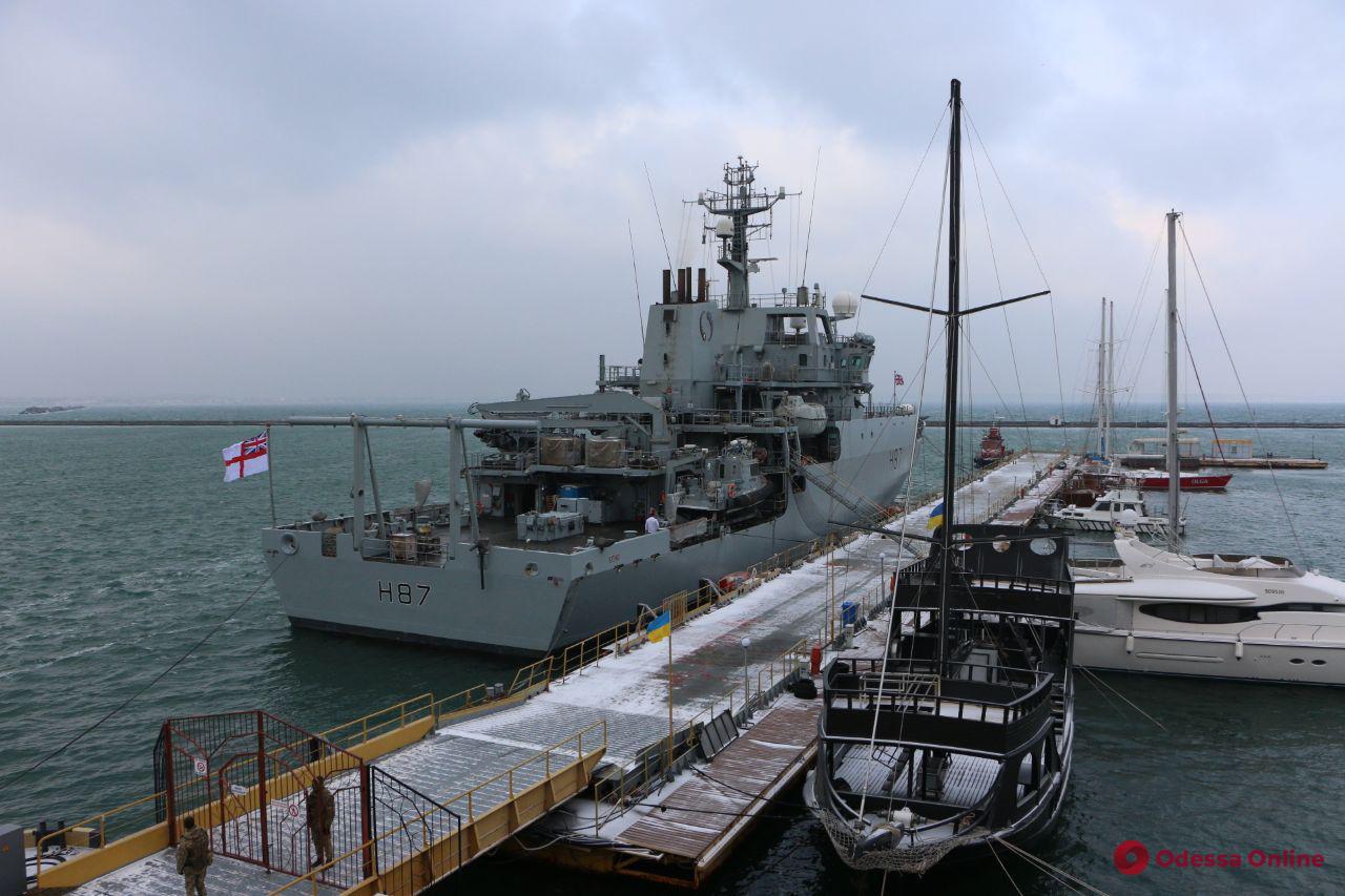 В Одесский порт зашел британский разведывательный корабль