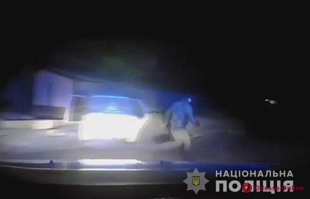 В Одесской области автонарушитель пытался сбежать от правоохранителей (видео)