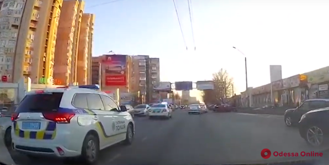 Одесса: появилось видео погони за грузинскими грабителями