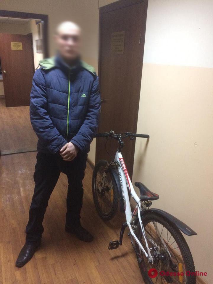 В Одессе задержали велоугонщика