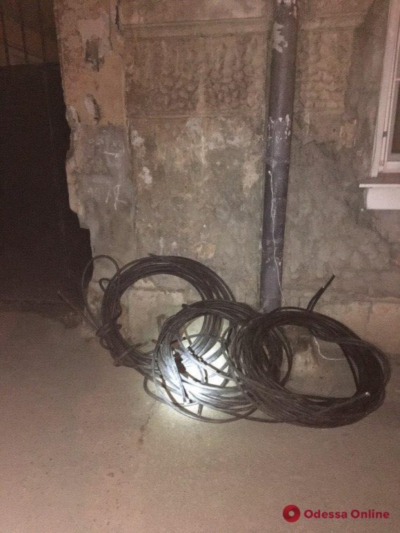 В центре Одессы поймали кабельных воров
