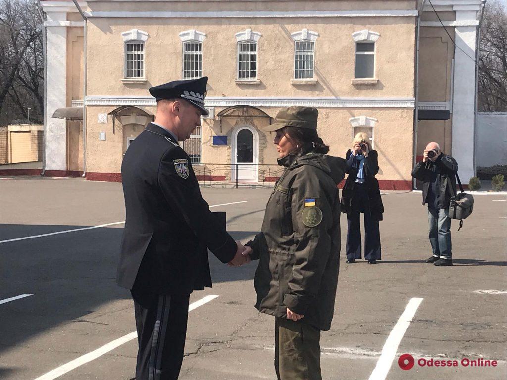 Одесские военнослужащие Нацгвардии Украины отмечают пятилетие основания ведомства