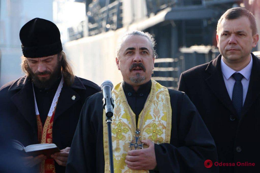 В Одесском порту состоялся молебен за освобождение военнопленных украинских моряков