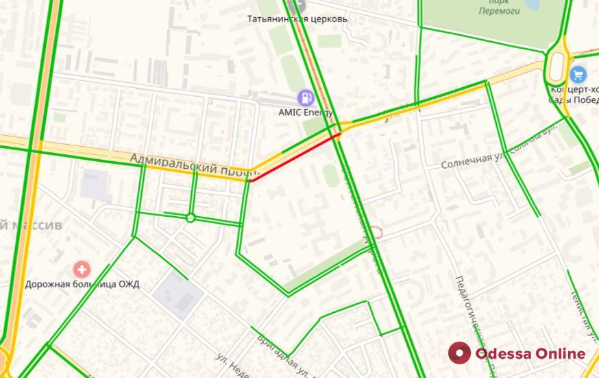 Дорожная обстановка в Одессе: пробки во всех районах