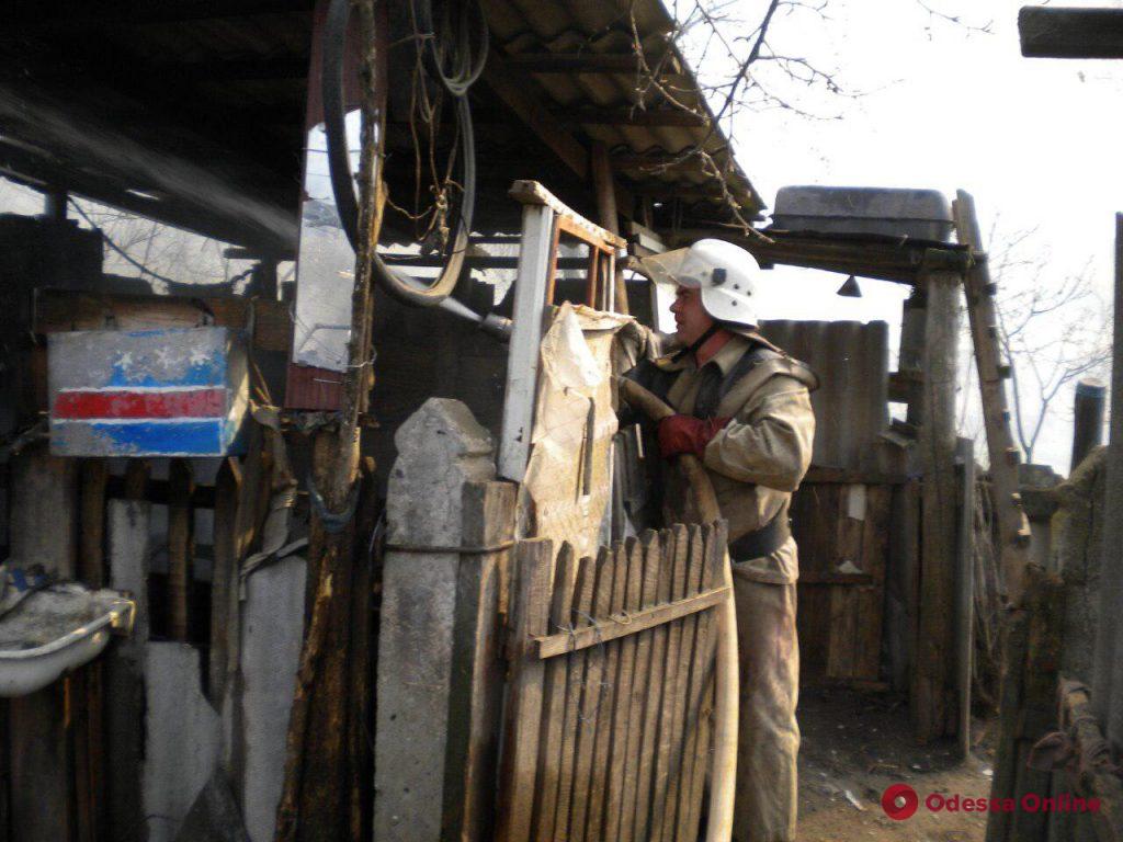 Одесская область: спасатели тушили пожар в частном доме