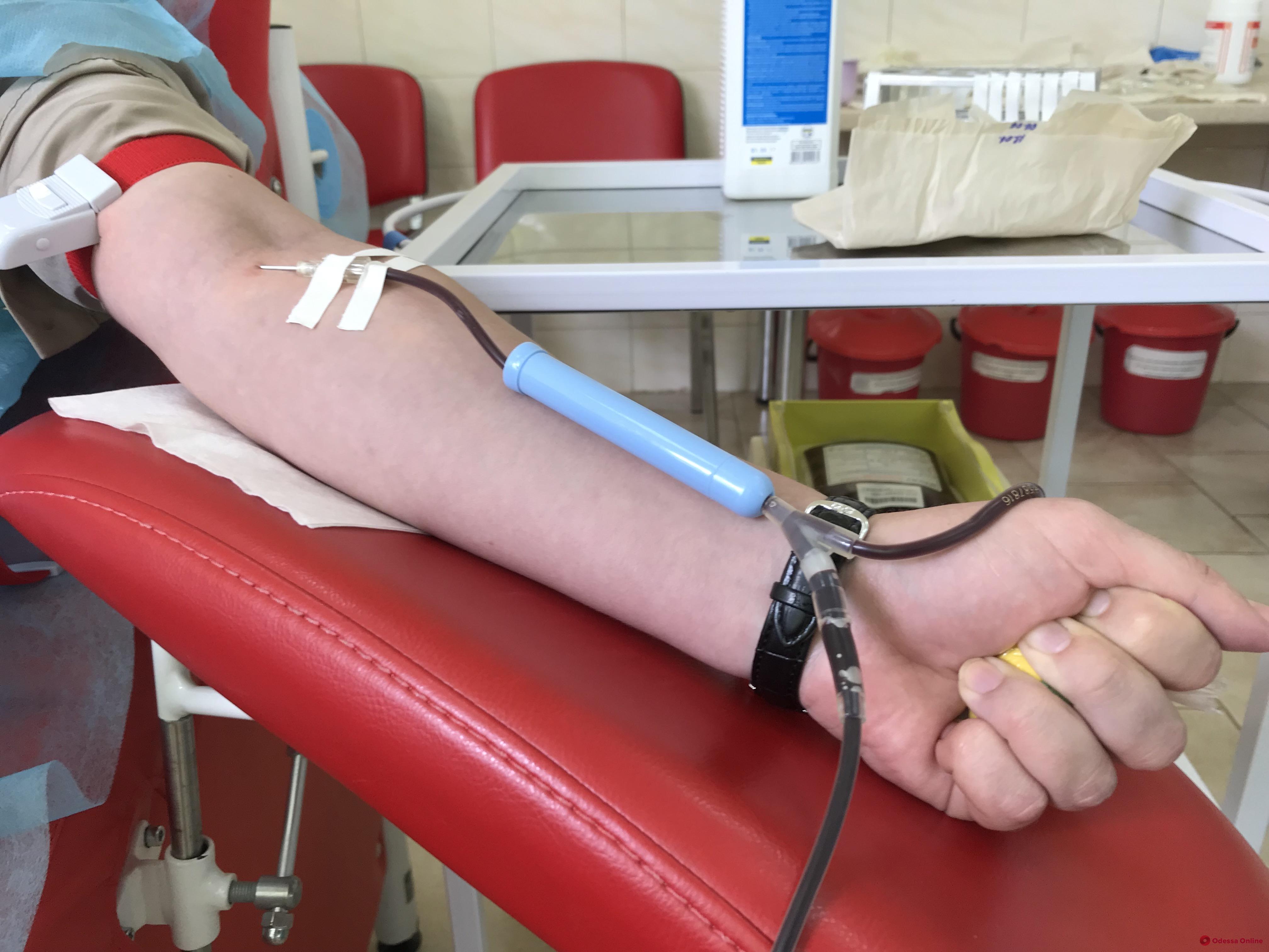 В День донора в одесском центре переливания крови небывалый ажиотаж