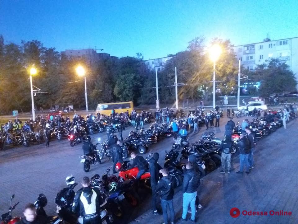 В Одессе почтили память погибших мотоциклистов (видео)