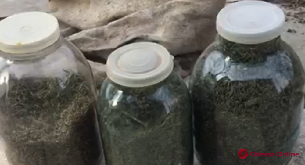 У жителя Одесской области нашли банки с марихуаной