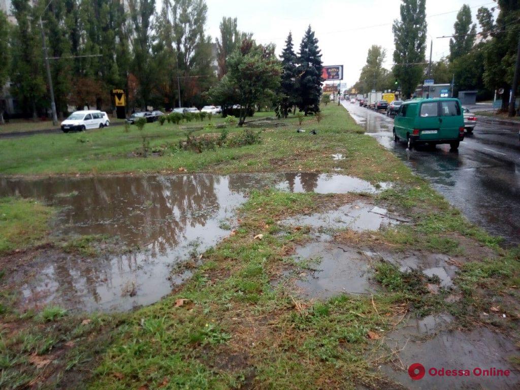 В Одессе из-за дождя затопило проспект Небесной сотни (фото, видео)