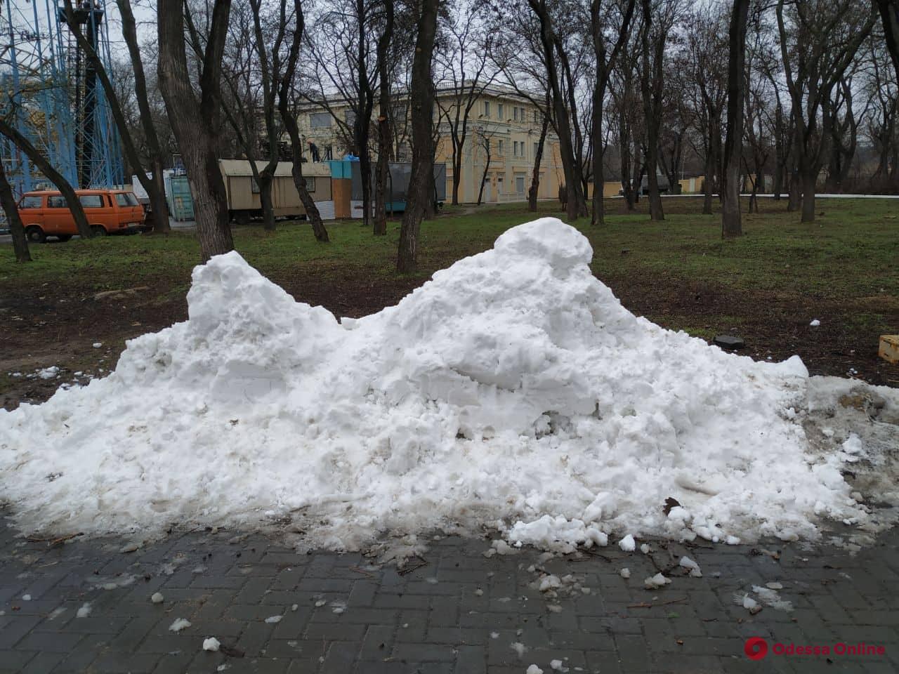 Зима по-одесски в парке Шевченко (фоторепортаж)