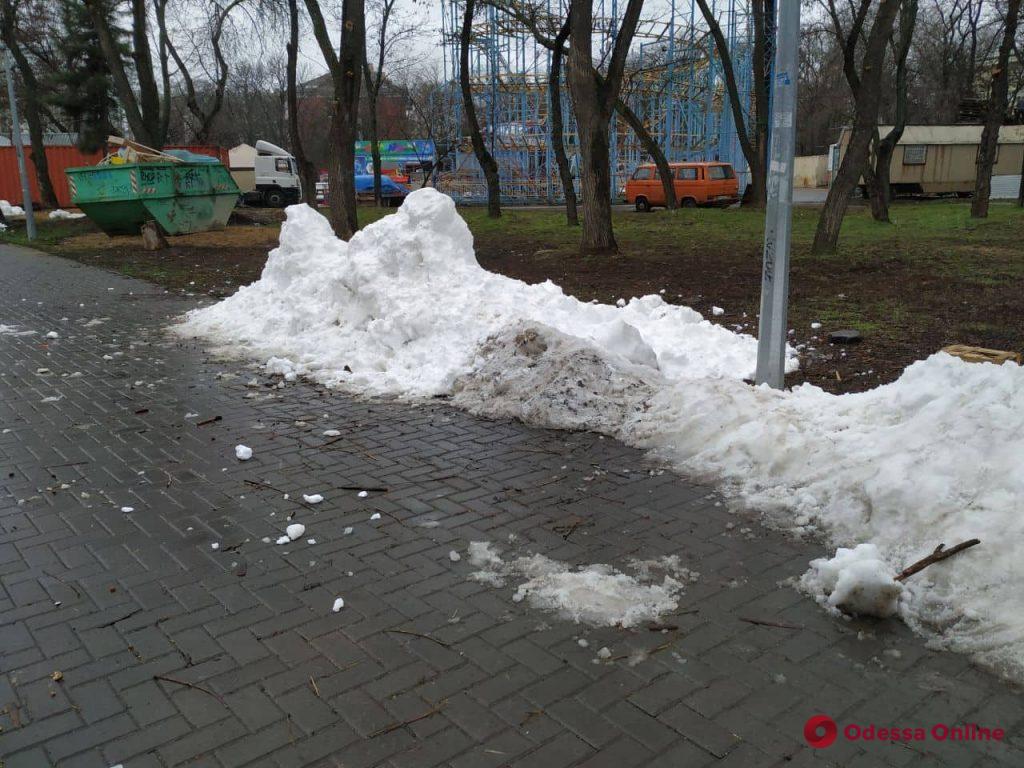 Зима по-одесски в парке Шевченко (фоторепортаж)