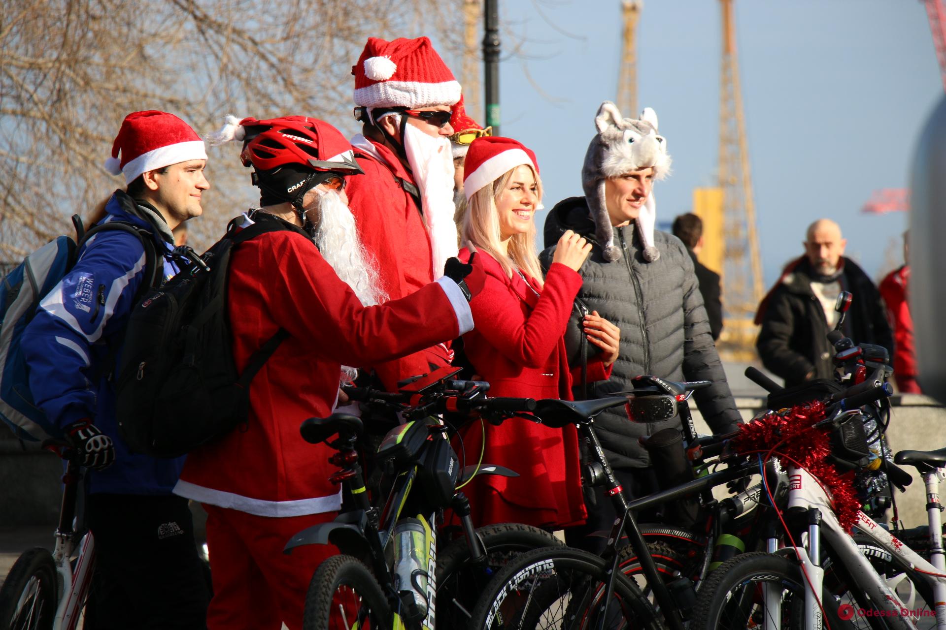 В Одессе прошел новогодний велопробег