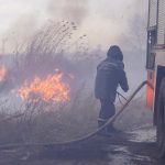 В Одессе на полях орошения на большой площади горит камыш (фото, обновляется)